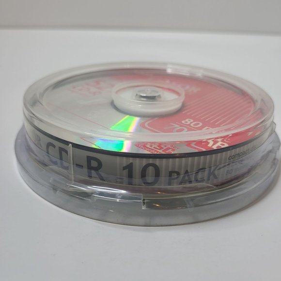 New Color Laboratories CD-R 52x 80min 700MB 10-pack Sealed - Mini Spindle - Picture 3 of 7